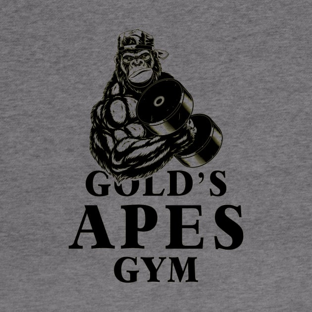 Gold's Apes Gym Body Building by TEEWEB